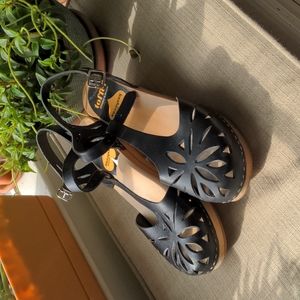 Swedish Hasbeens Lacy Platform Sandal